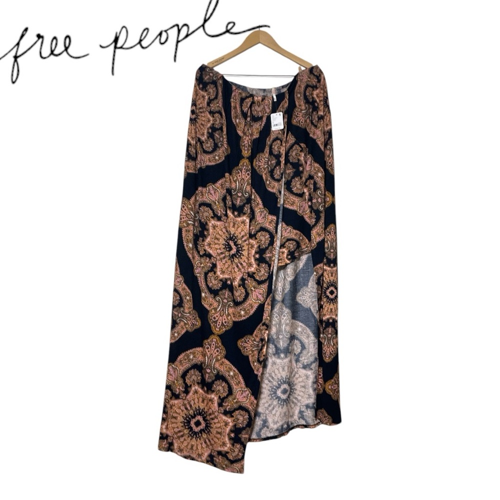 Free People Black Strapless Maxi Jumper Dress with Shorts